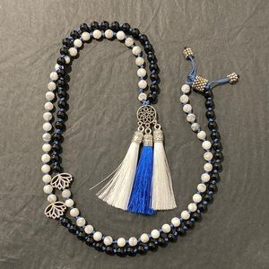 Hand knotted beaded mala